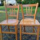 Ensemble de 10 chaises bistrot années 1950-60 vintage