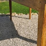 Solid oak farmhouse table 80x185