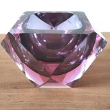 Large Sommerso diamond empty pocket Seguso 60s, 3.5 kilos