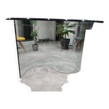 Transparent glass table