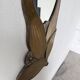 Brass flower oval mirror 1960