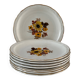 Antique Digoin earthenware dessert plates
