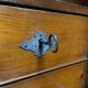 Antique painted pine desk or secretaire with wall unit from Germany late 1800s.