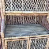Rattan bookcase 1960