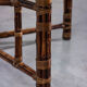 Square coffee table in vintage bamboo 1970 by McGuire model BA - 13 C