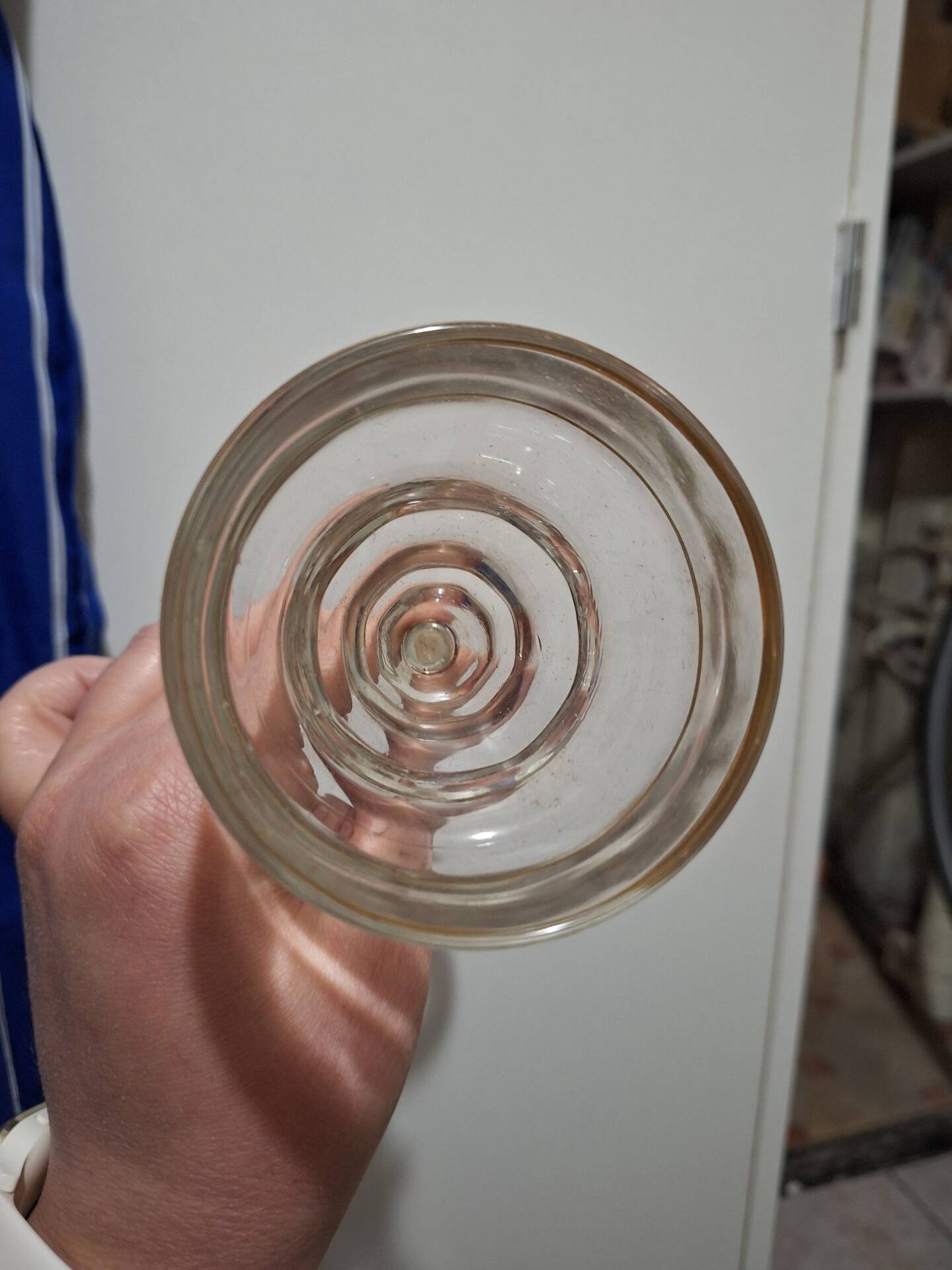Set of 4 vintage bistro glasses with gold rim, year 19