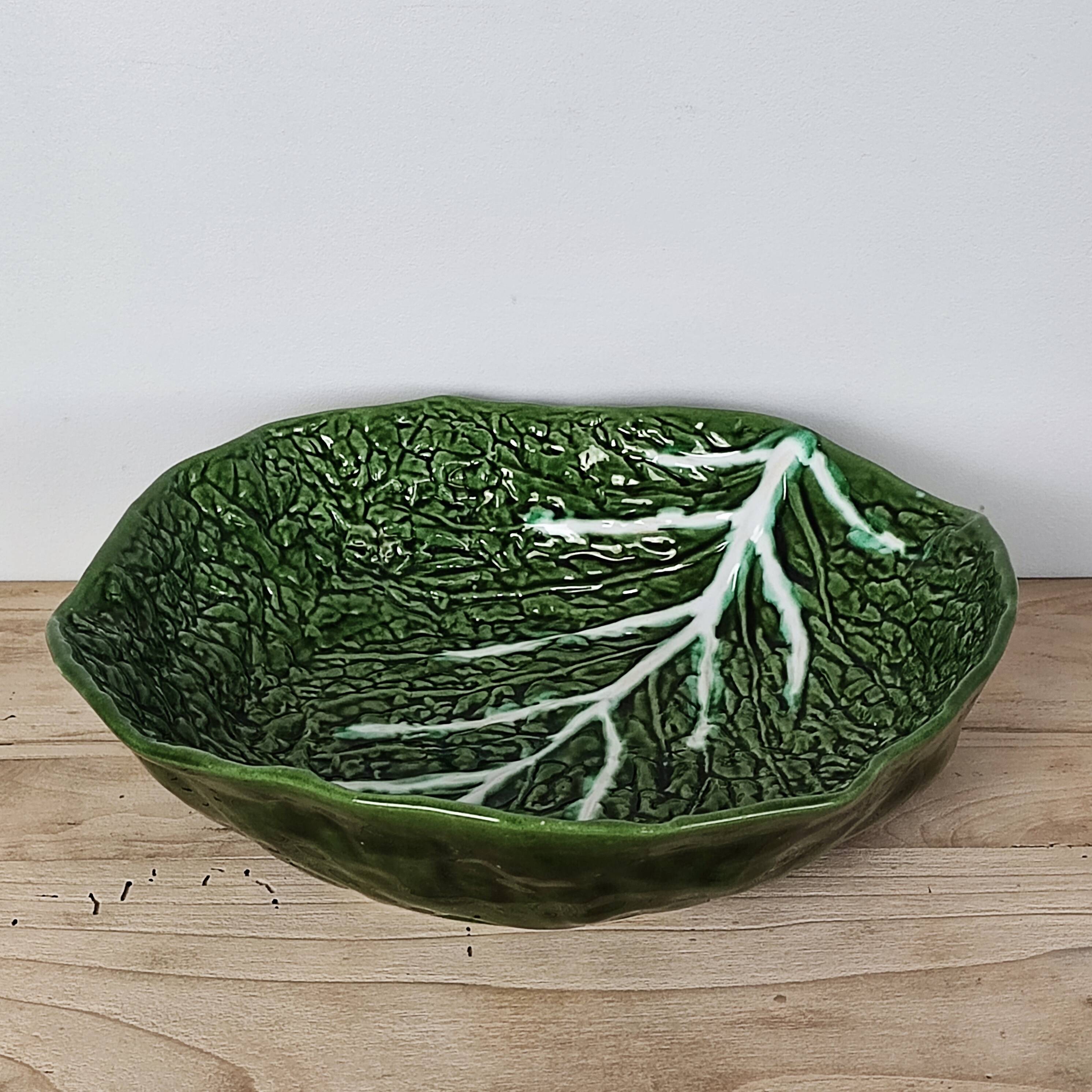 Deep “cabbage leaf” dish