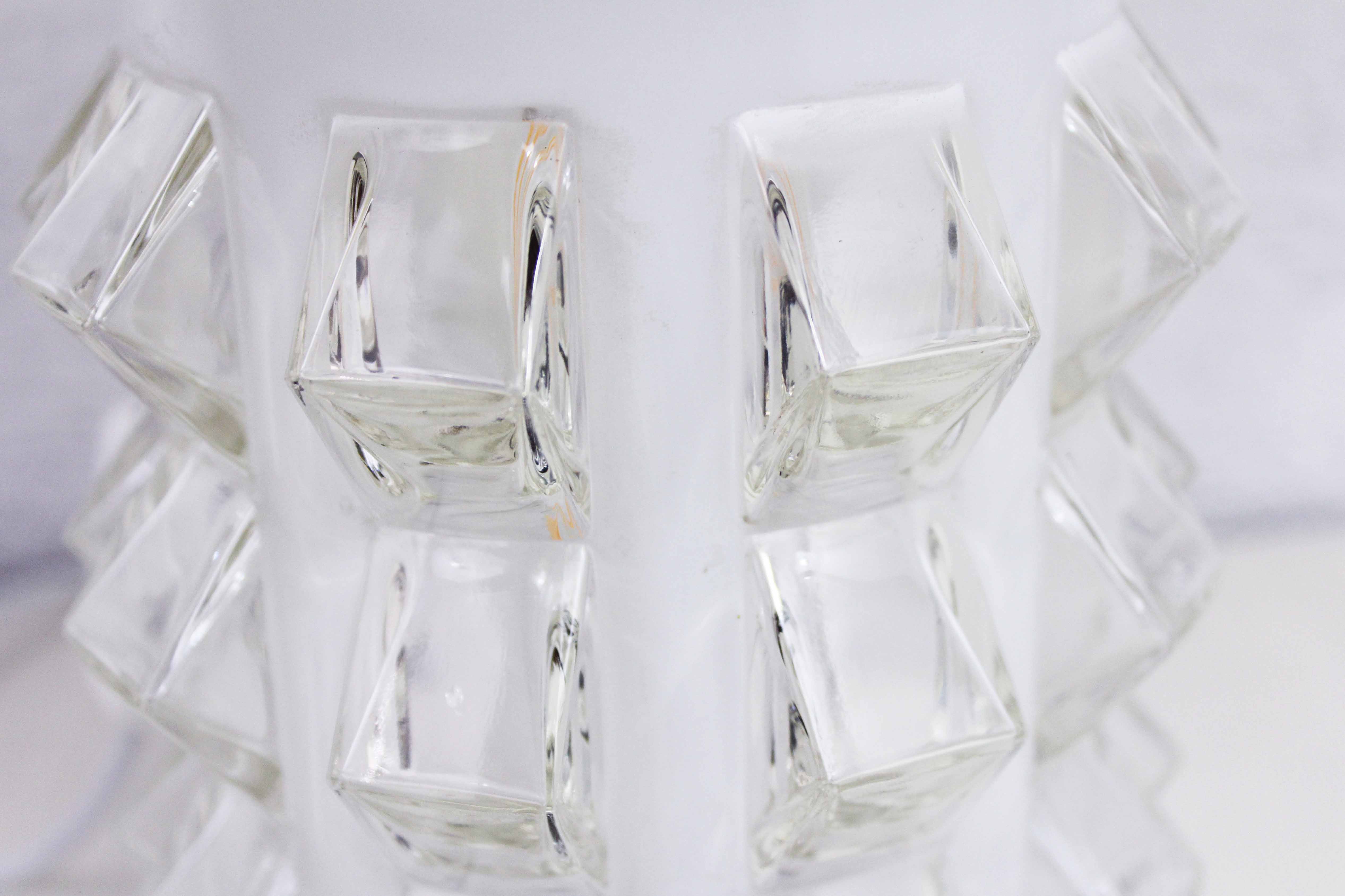 Glass table lamp 1970