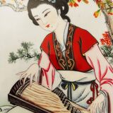 Pairs of Chinese Geisha Wall Panels