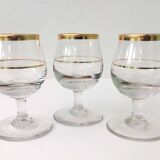 Set of 10 vintage alcohol glasses