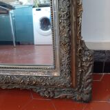 Miroir ancien en bois doré 125x80cm