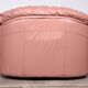 Ensemble de salon italien vintage – 4 pièces en cuir rose (années 1970)
