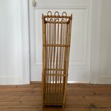 Vintage bamboo rattan umbrella holder