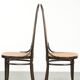 Set of 6 original vintage Thonet long John design diningchairs with webbing