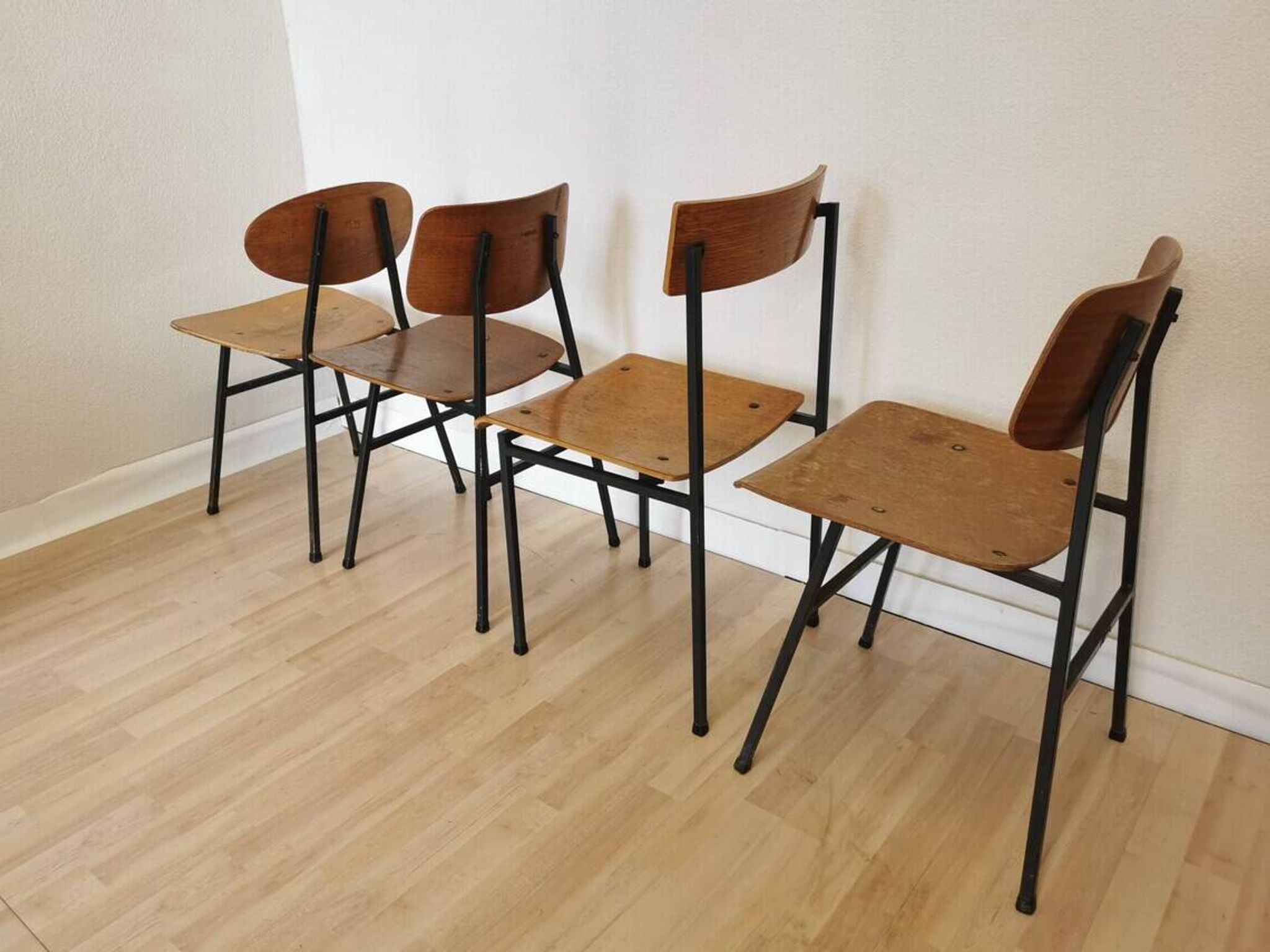 Vintage Stol Kamnik Wooden Dining Chairs - 1970s Yugoslavia - Set of 4