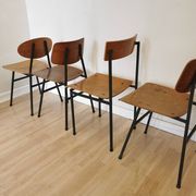 Vintage Stol Kamnik Wooden Dining Chairs - 1970s Yugoslavia - Set of 4