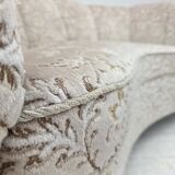 Canapé "Banane" danois 2 places des années 1970, velours d'origine.