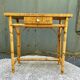 Vintage cork and rattan desk