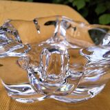 Cendrier en verre en forme de feuille