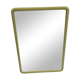 Small green vintage barber mirror 22x16cm