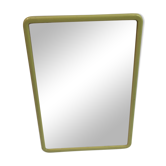 Small green vintage barber mirror 22x16cm