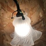 Tulip wall lamp sandblasted glass
