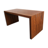 Coffee table console veneer wood palm