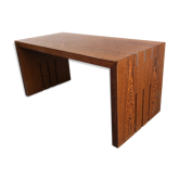 Coffee table console veneer wood palm