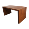 Table basse console placage bois de palmier