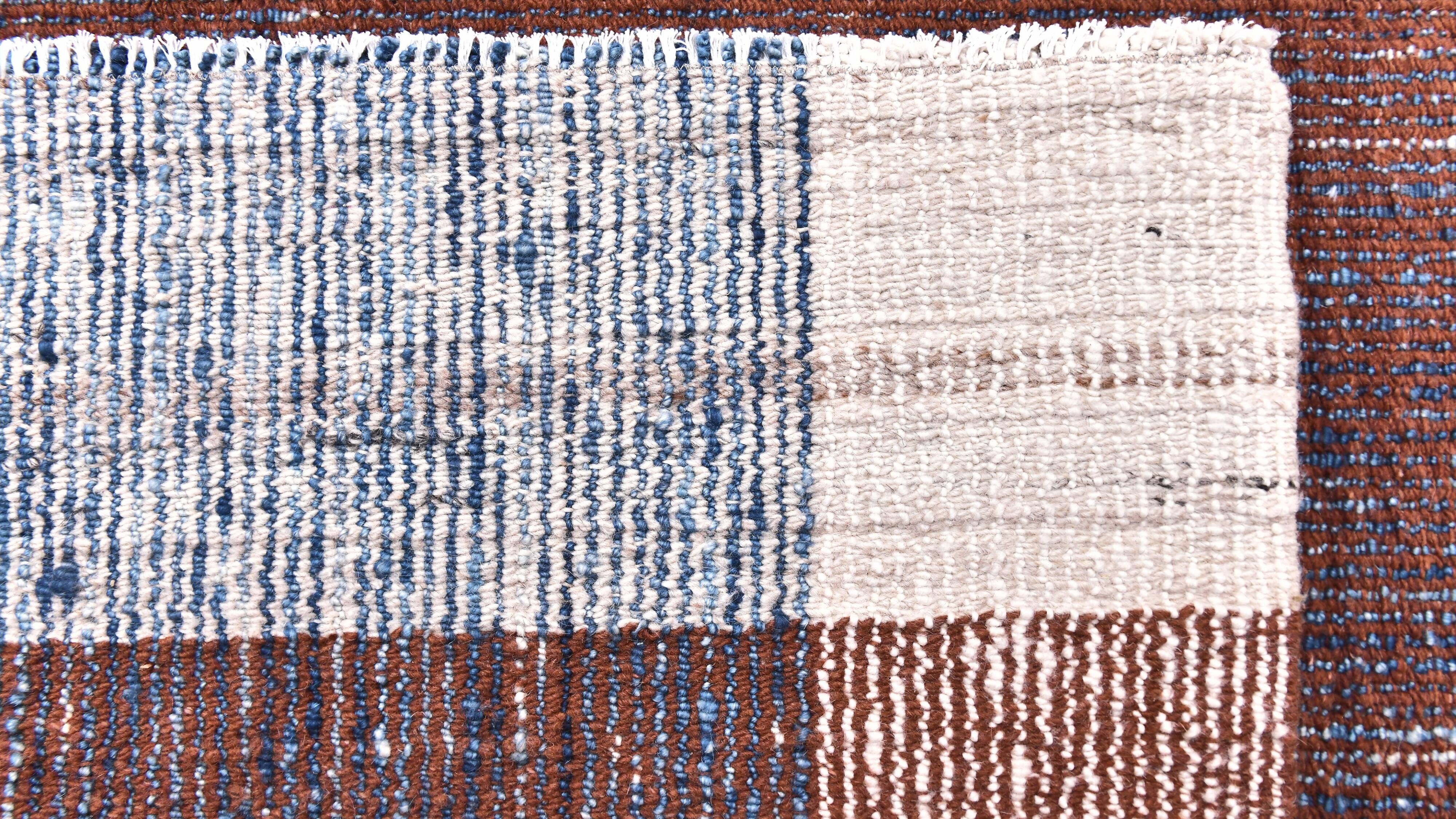 Terracota kilim rug 190x290 cm , Terracota wool Kilim Tapi.