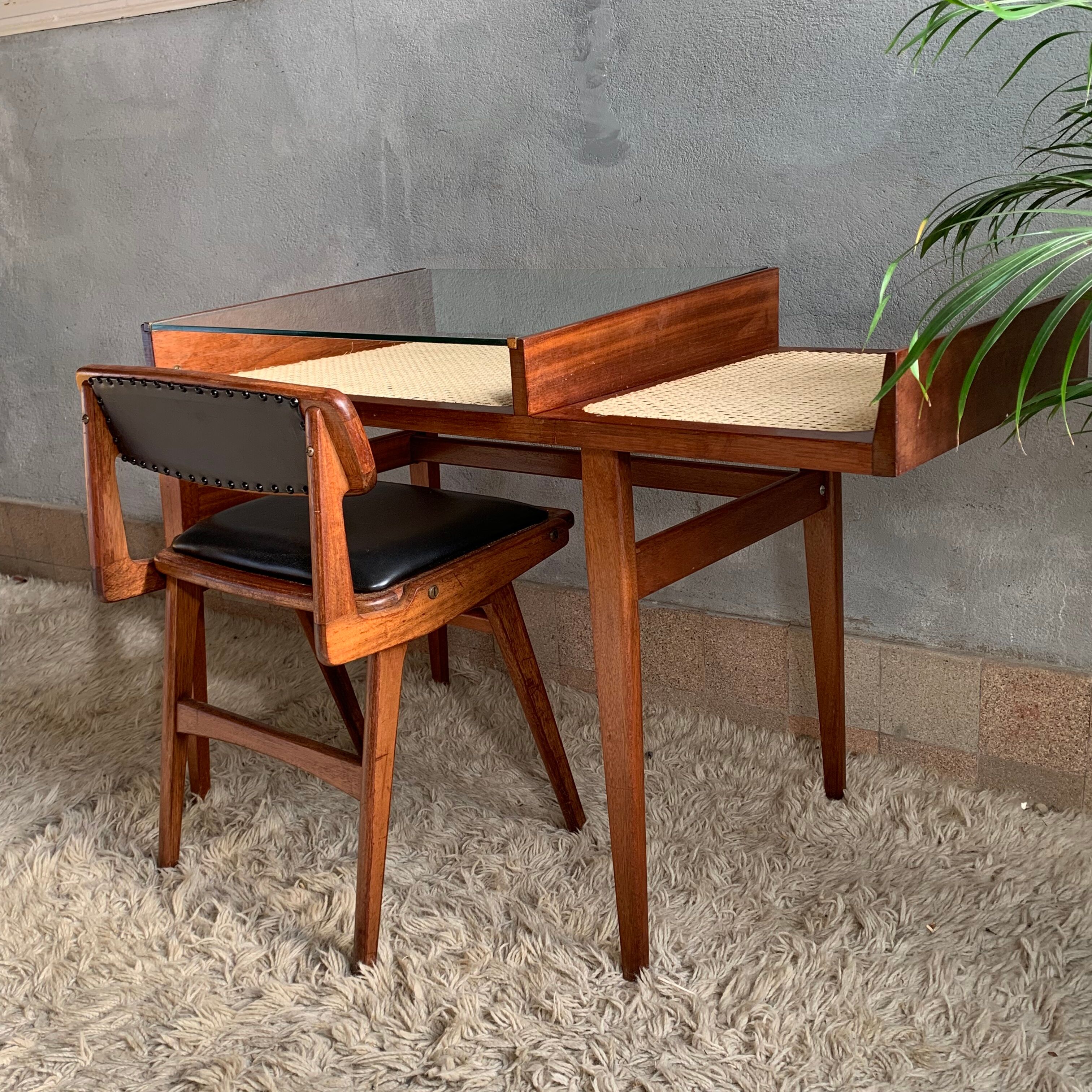 Roger Landault wicker desk