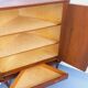 Vintage Scandinavian teak storage corner cabinet from the 60s