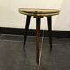 Formica pedestal small vintage coffee table tripod door plant midcentury 50s formica