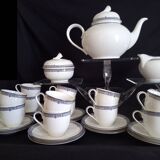 Coffee/tea service for 12 people in fine English porcelain, MAYA model