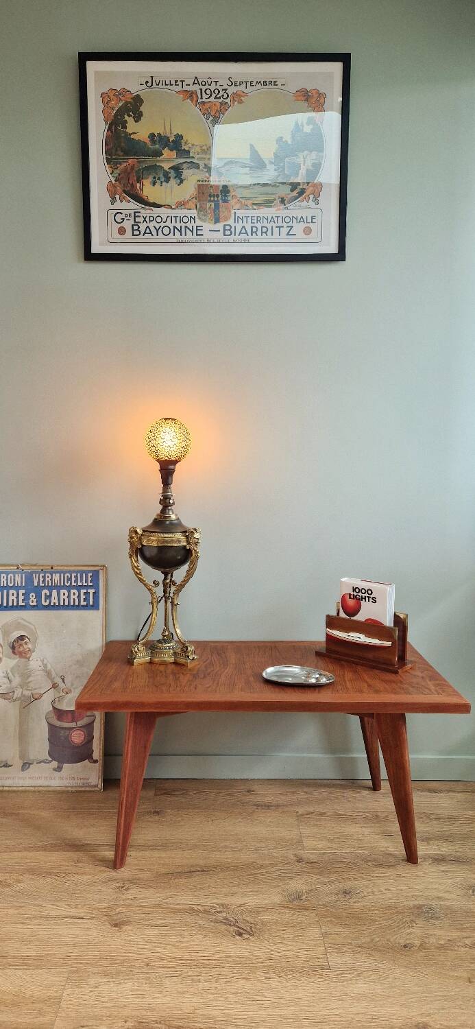 Scandinavian style coffee table from the 50s in rosewood