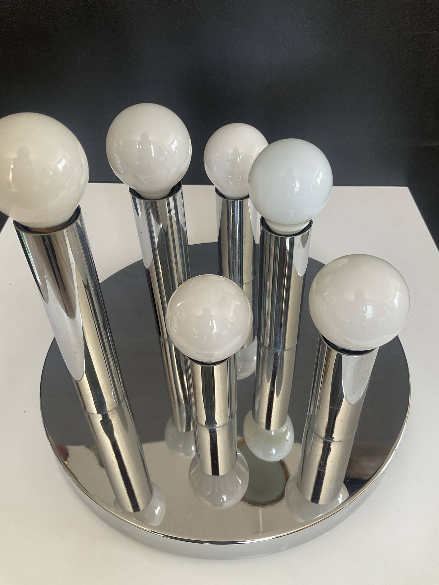 Sciolari ceiling light for a baker from the 1970s.