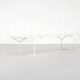 "400" bench in white wood by Harry Bertoia for Knoll International.