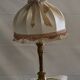 Louis XV style carved gilded wooden table lamp