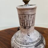 Ceramic table lamp by Jacques Blin, circa 1950.