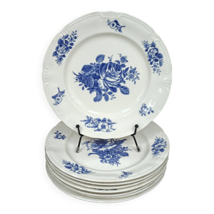 Lot de 8 assiettes plates