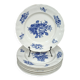 Lot de 8 assiettes plates en faïence de Boch Frères La Louvière "Rohdia"