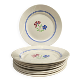 Assiettes anciennes  Lunéville "MAI"