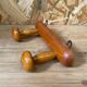 Wooden wall coat rack