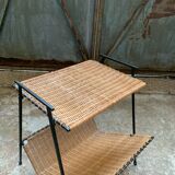 Pair of Raoul Guys Wicker Magazine Racks Circa 195