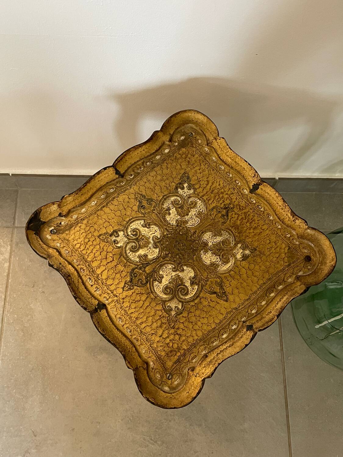 Vintage Florentine side table