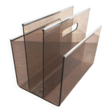 Acrylic and metal magazine rack