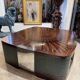 Table basse de style Art déco en ébène de Macassar, vers 1970