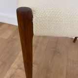 Scandinavian stool Niels Otto Moller in teak buckle