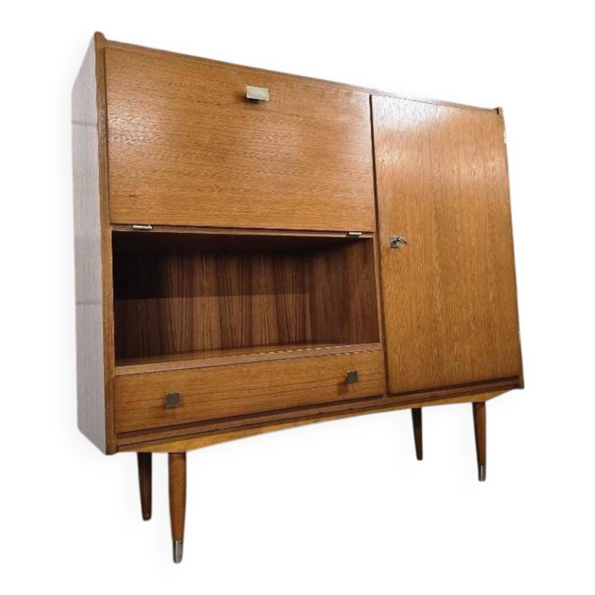 Vitrine/buffet/meuble bar vintage en bois