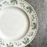 Round Sarreguemines dish in iron clay, "Palmyre" service